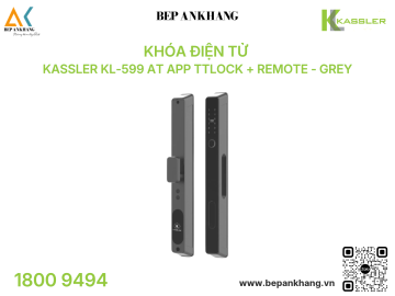 Khóa điện tử Kassler KL-599AT App TTlock + Remote - Grey